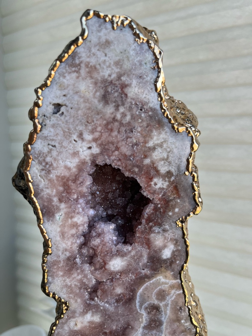 Large Pink Amethyst Sculpture